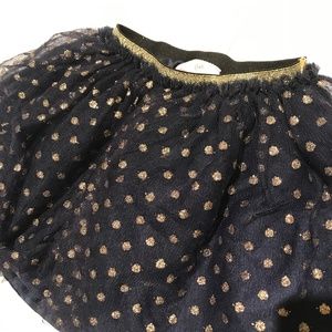 Hanna Andersson Bottoms - Hanna Andersson Navy Gold Poka Dot Skirt Hanna Andersson Bottoms - Hanna Andersson Navy Gold Poka Dot Skirt